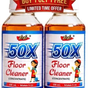 50X Floor Cleaner Concentrate Pine Oil Based (100ml makes 5 Litre) Buy 1 Get 1 Free