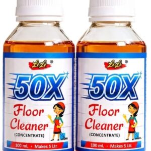 50X Floor Cleaner Concentrate Pine Oil Based (100ml makes 5 Litre) Pack of 2 for 10 litre